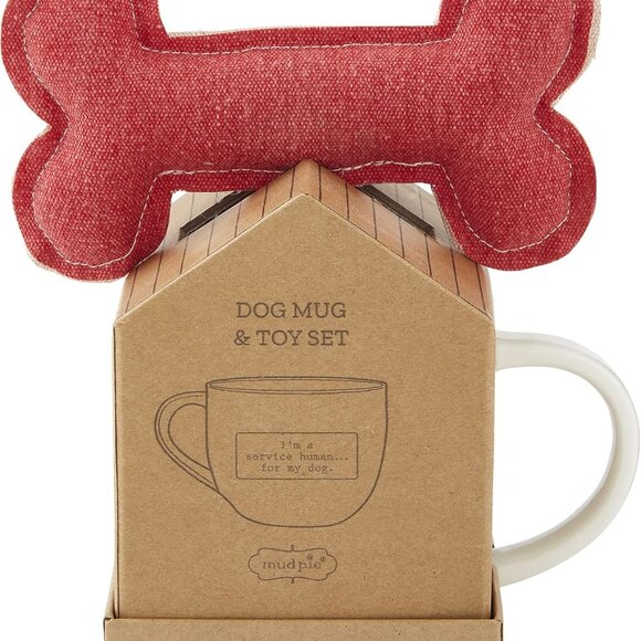 Mud Pie Red Santa's Favorite Dog Toy and Mug Set/NWT - Picture 2 of 11